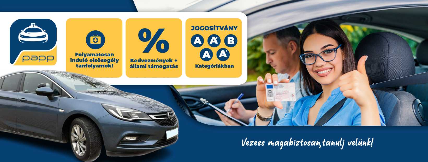 Papp Autósiskola Kalocsa jogosítvány képzés